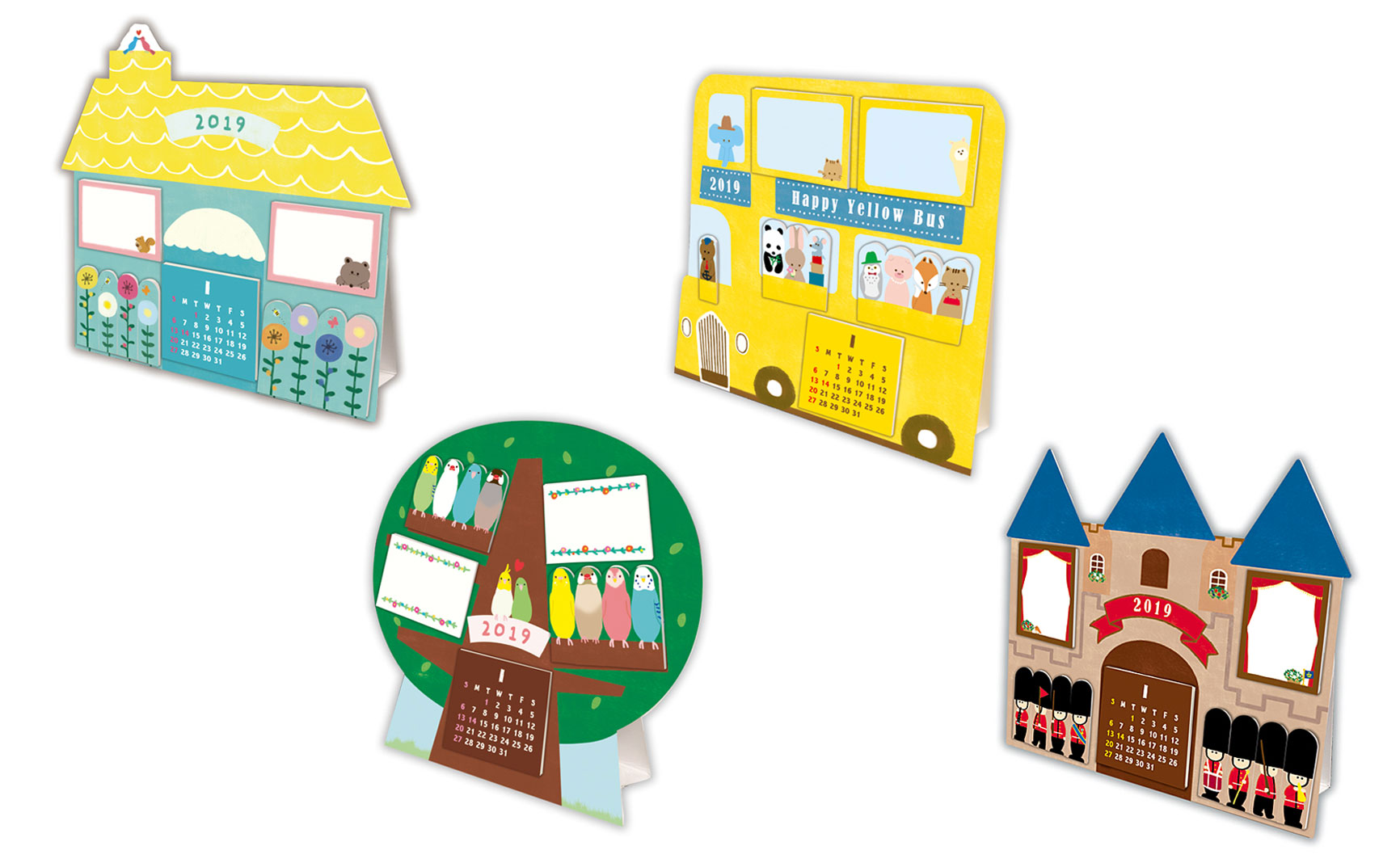 付箋つき卓上カレンダー